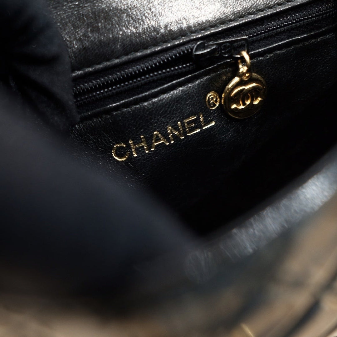 Chanel vintage patent leather kelly bag