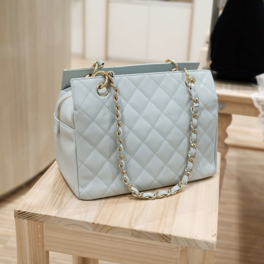 Chanel GST caviar leather tote bag