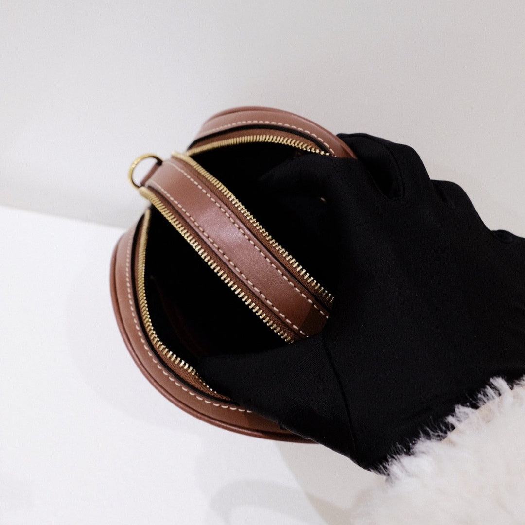 Burberry logo graphic canvas and leather louise bag