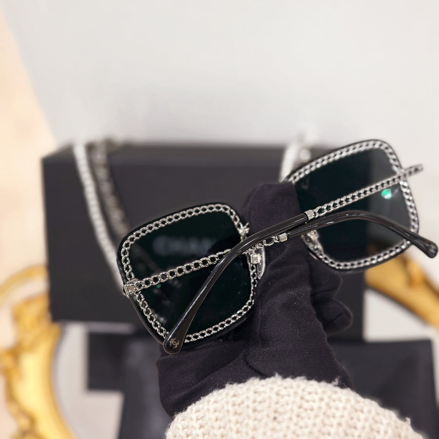 Chanel sunglasses with chains