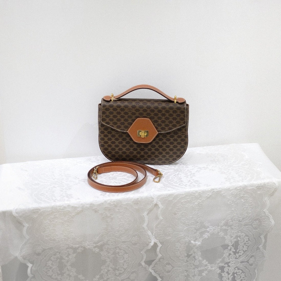 Celine vintage halpmoom 2way bag