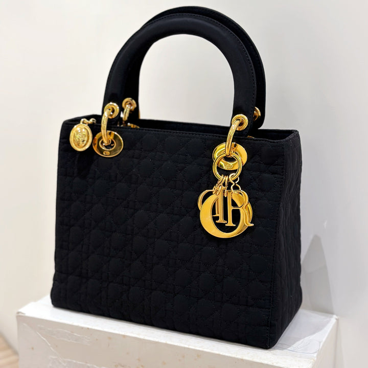Lady dior vintage nylon handbag