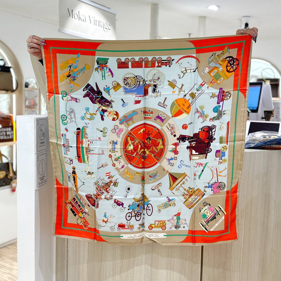 Hermes vintage silk scarf