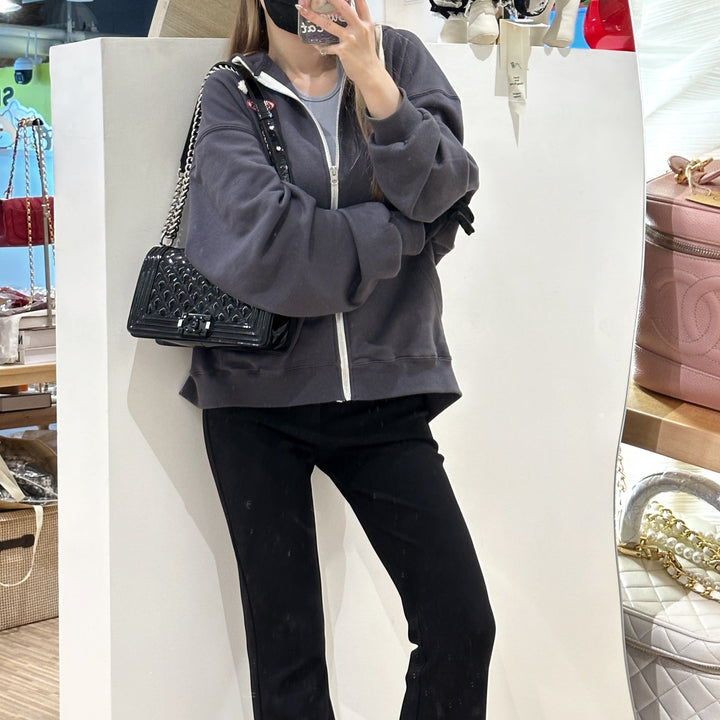 Chanel leboy patent leather bag