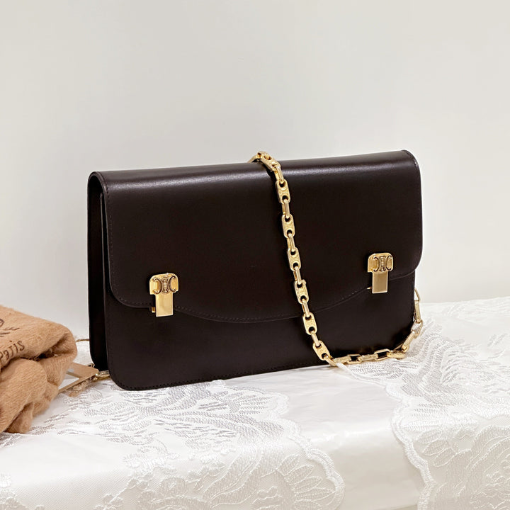 Celine vintage box chain bag