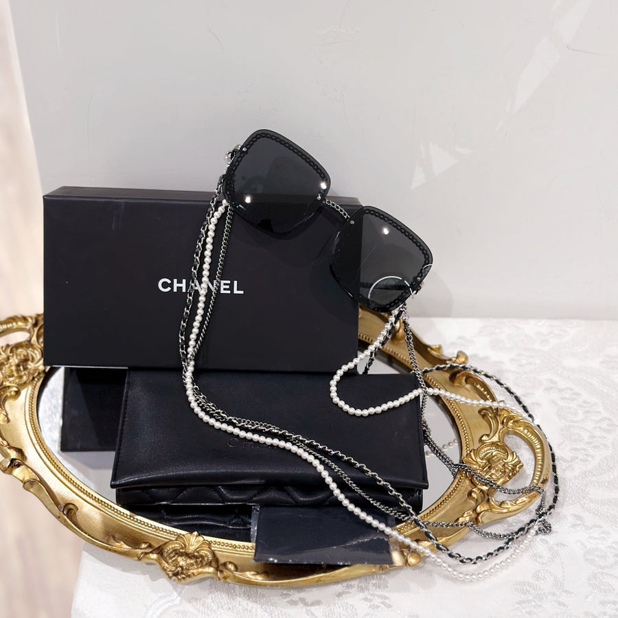 Chanel sunglasses with chains