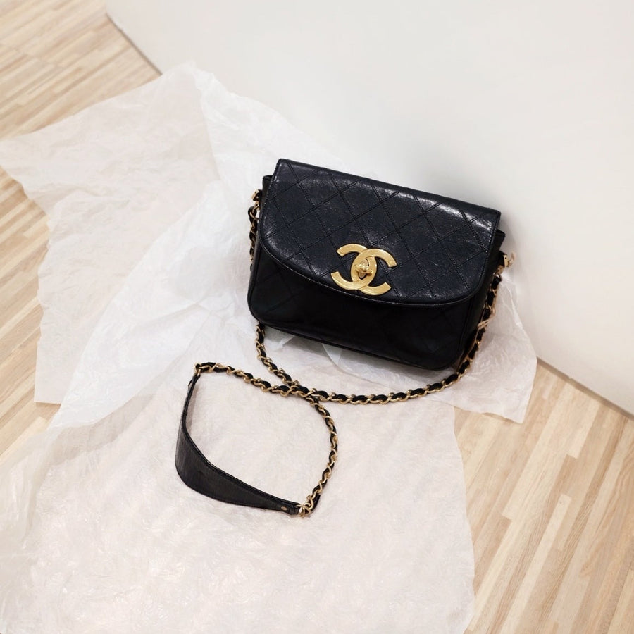 Chanel vintage XL CC mini flap bag