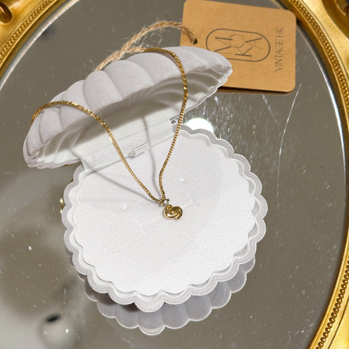 Dior vintage mini CD logo necklace