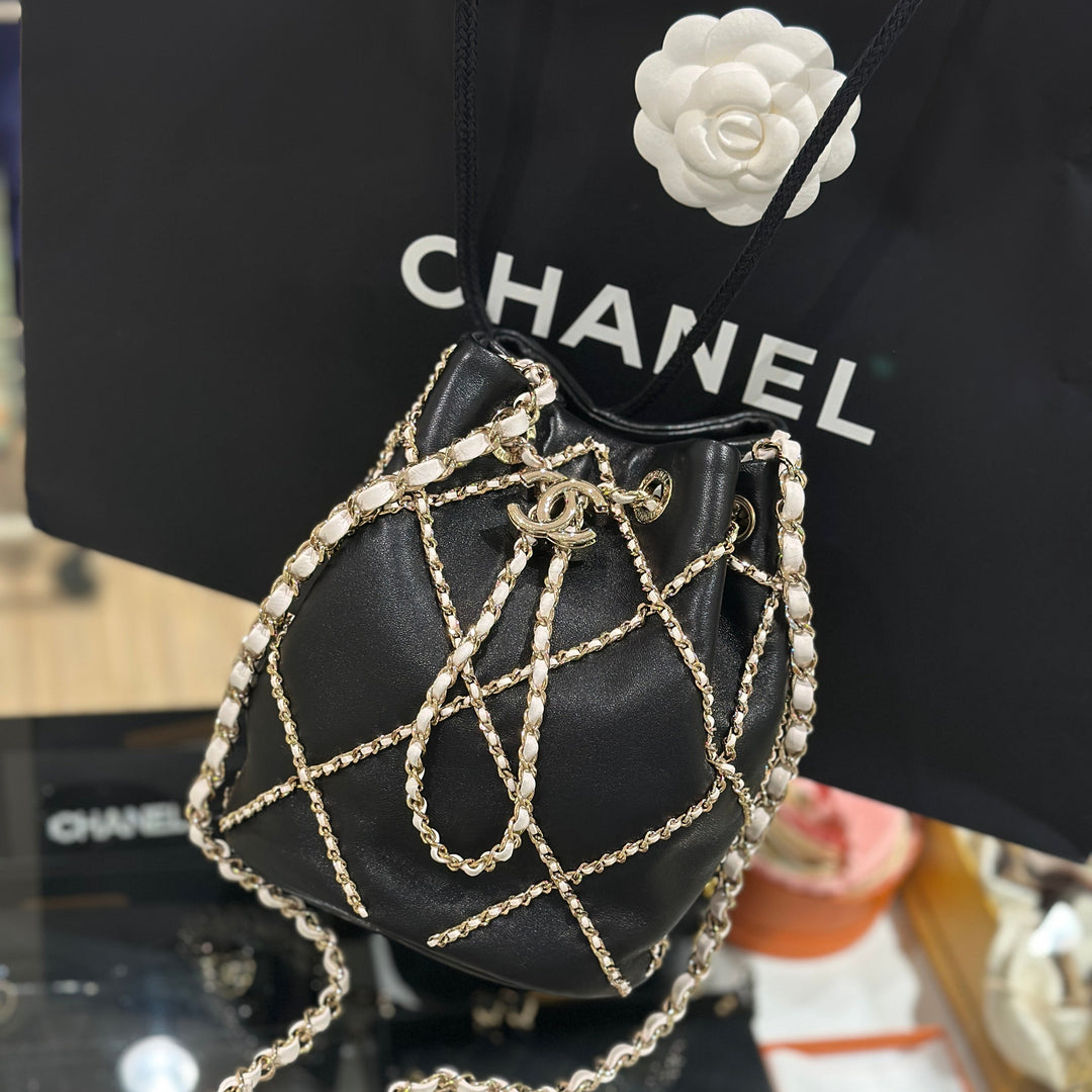 Chanel drawstring bucket bag