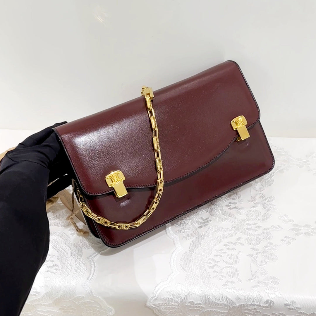 Celine vintage box chain bag