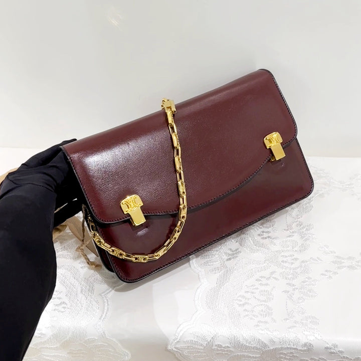Celine vintage box chain bag