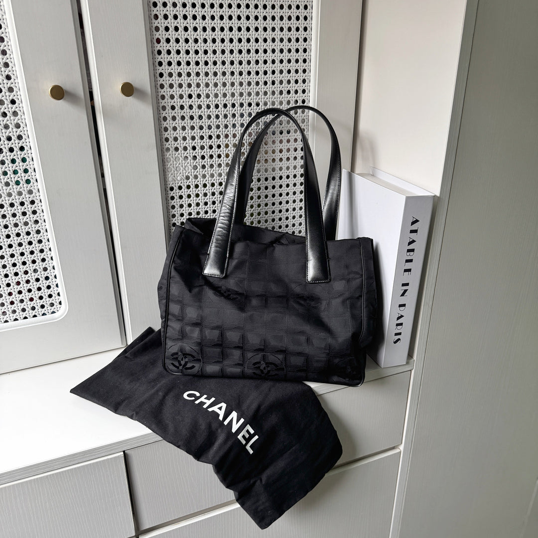 Chanel Vintage Travel Line Nylon Tote Bag