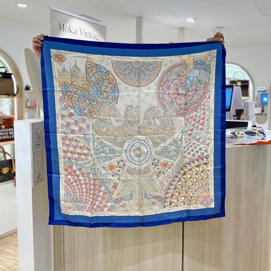 Hermes vintage silk scarf