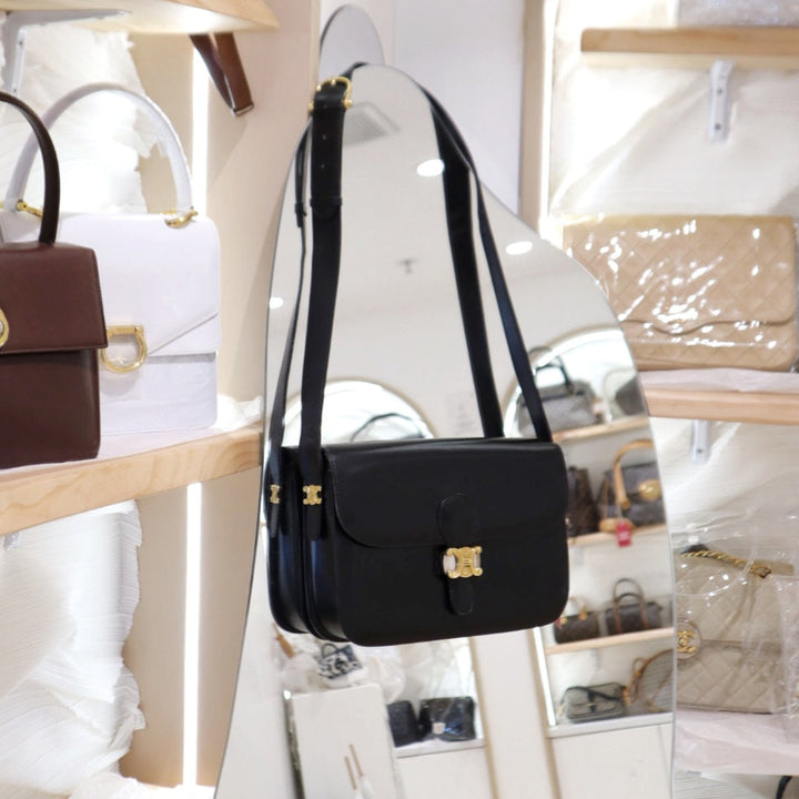 Celine vintage triomphe box bag