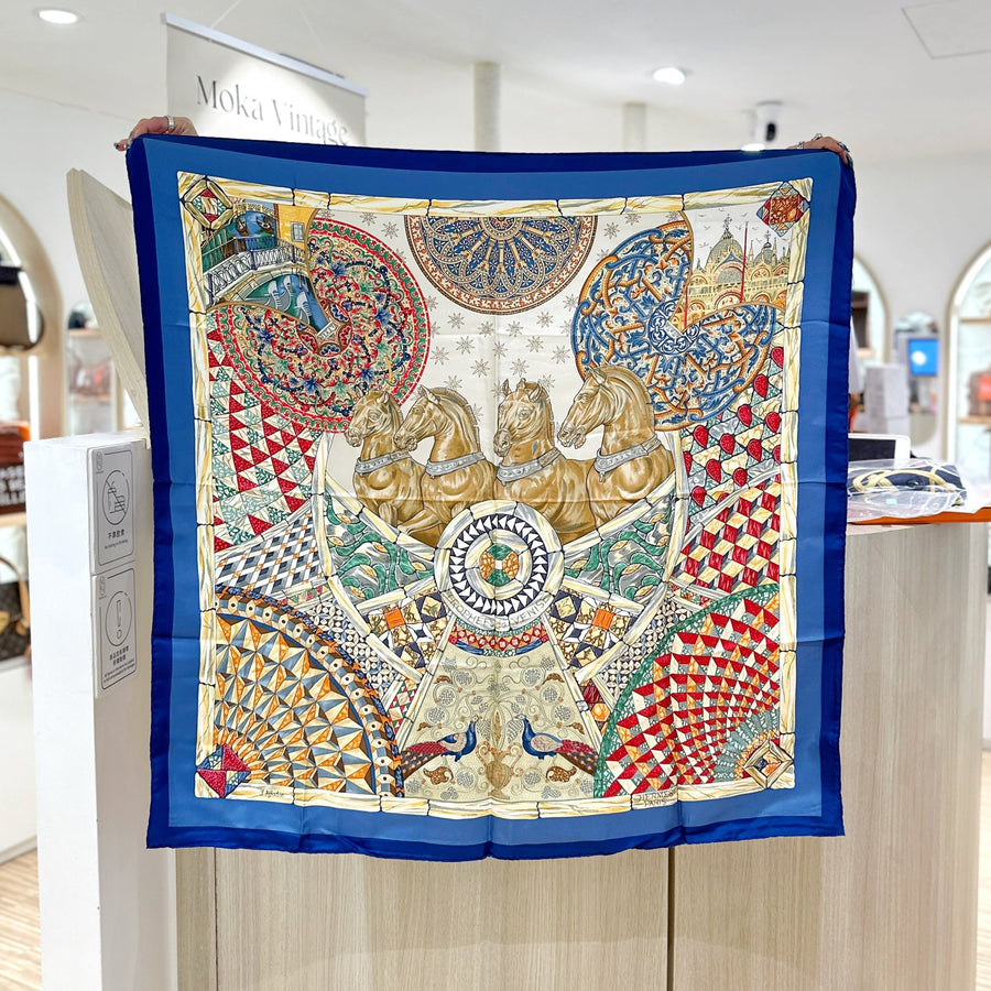 Hermes vintage silk scarf