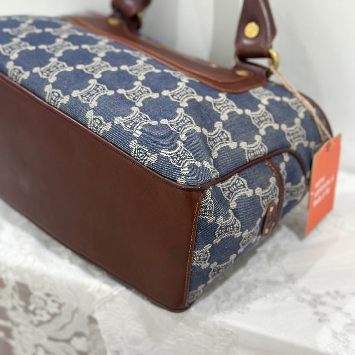 Celine vintage denim macadam boogie handbag