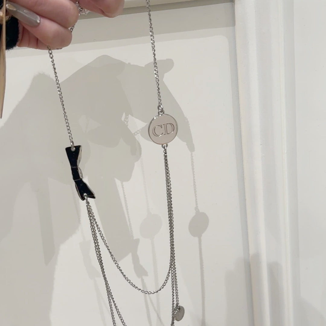 Dior vintage sweater necklace