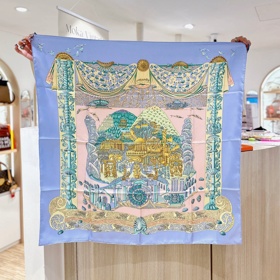 Hermes vintage silk scarf