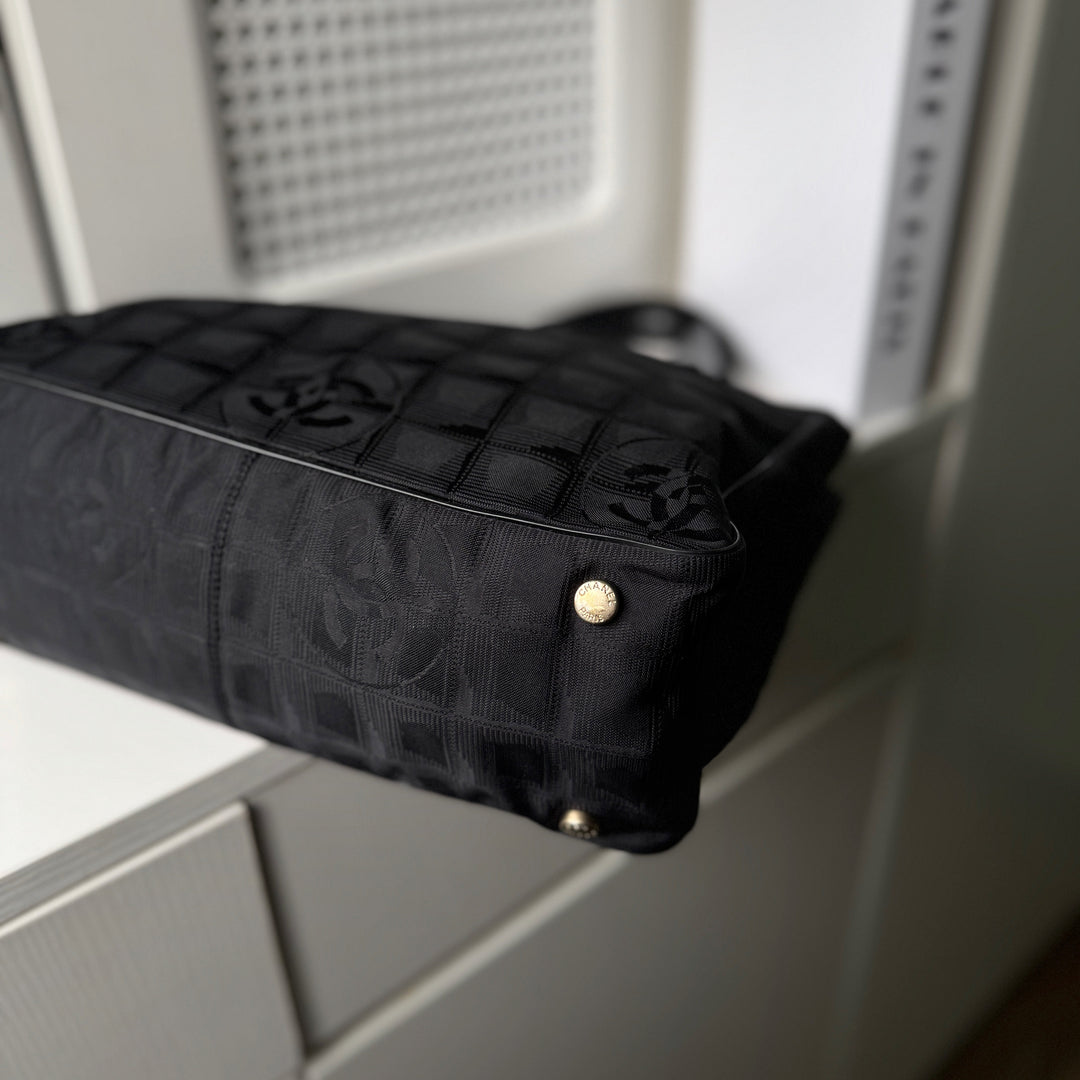 Chanel Vintage Travel Line Nylon Tote Bag