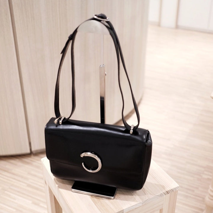 Cartier vintage panther logos shoulder bag