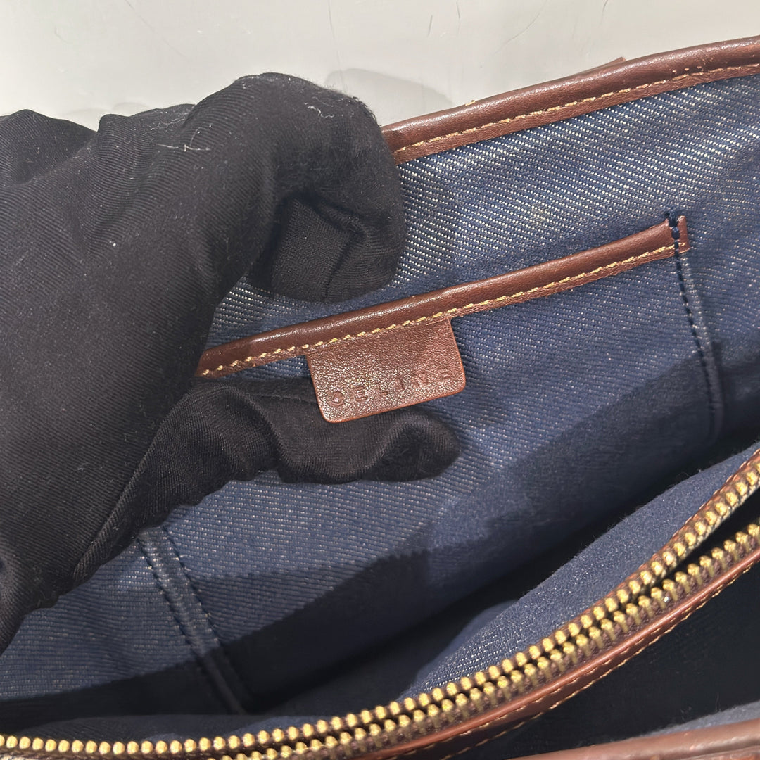 Celine vintage denim macadam boogie handbag