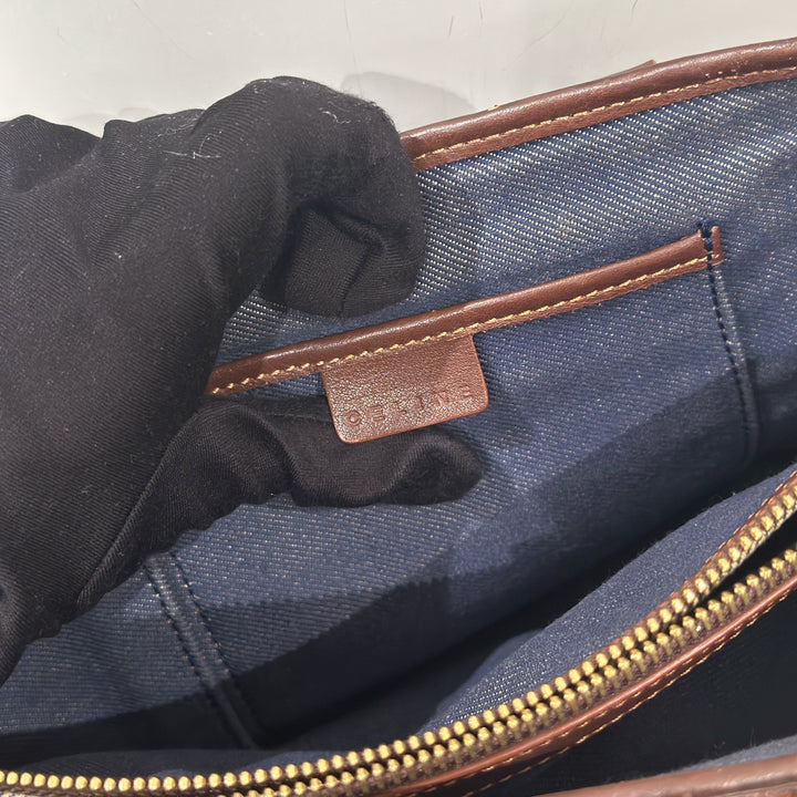 Celine vintage denim macadam boogie handbag