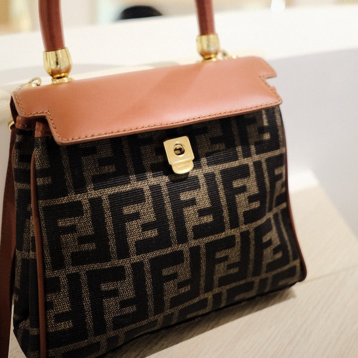Fendi vintage kelly 2way bag