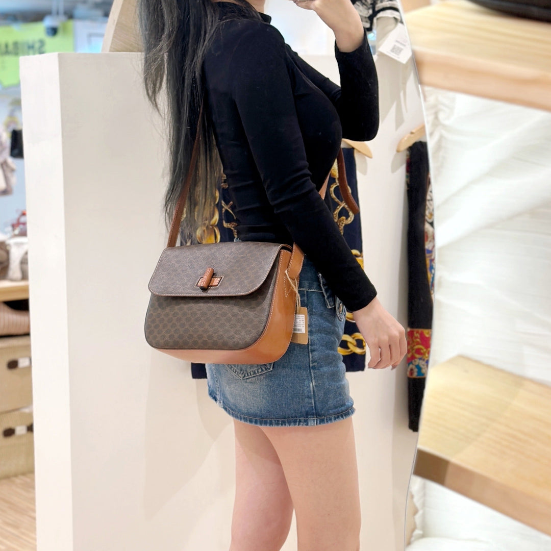 Celine vintage macadam crossbody bag
