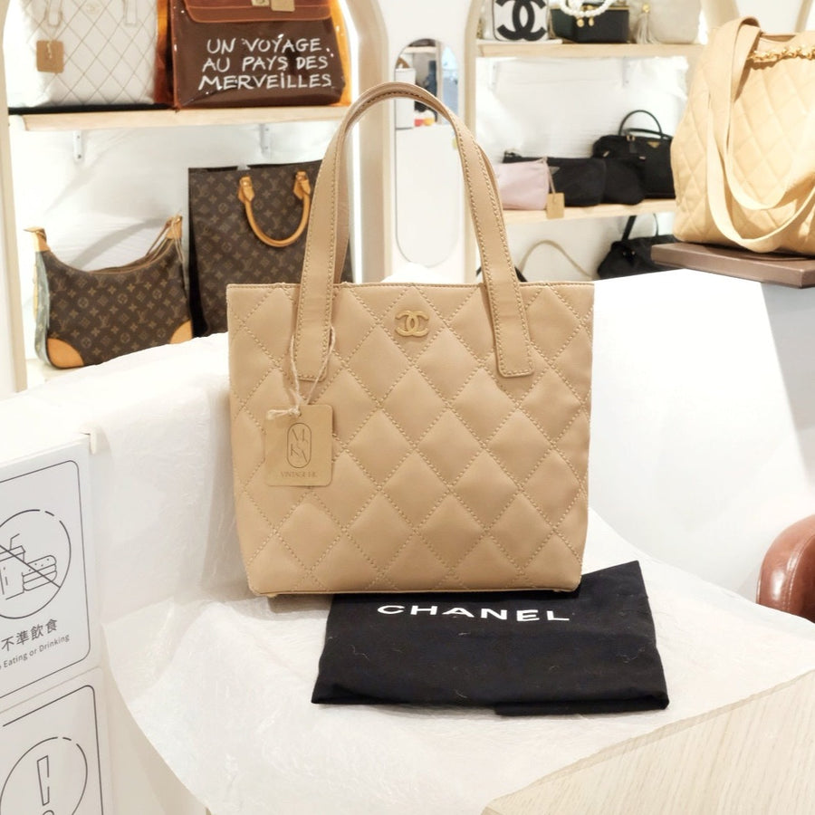 Chanel wild stitch cc tote bag