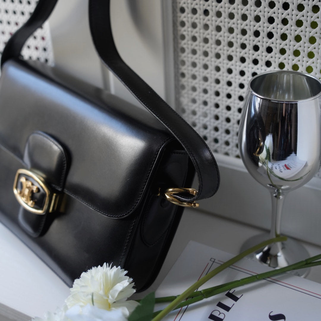 Celine vintage triomphe box bag