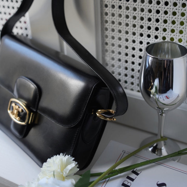 Celine vintage triomphe box bag