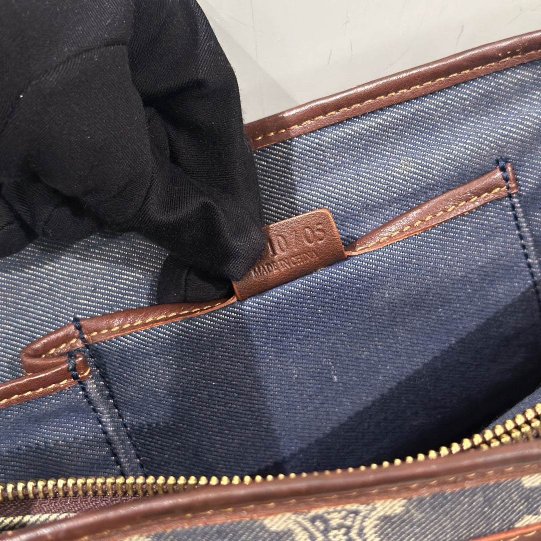 Celine vintage denim macadam boogie handbag