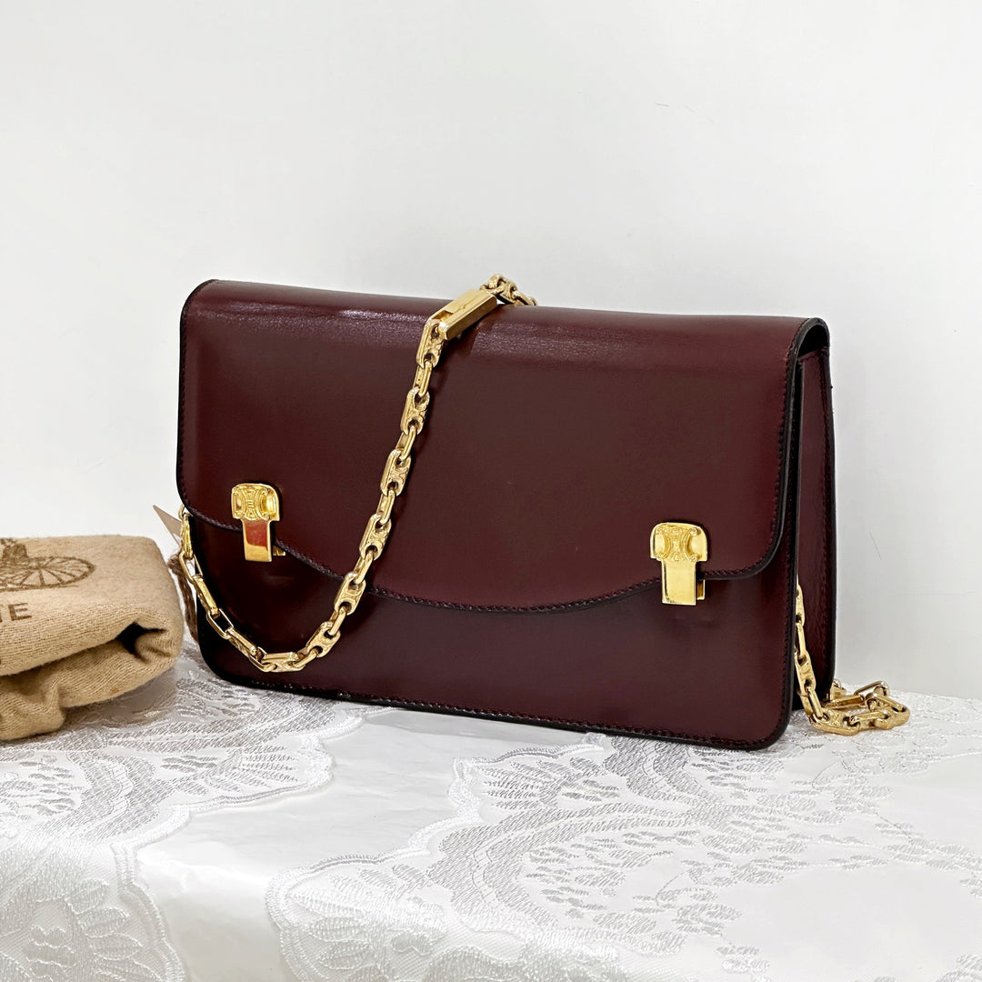 Celine vintage box chain bag