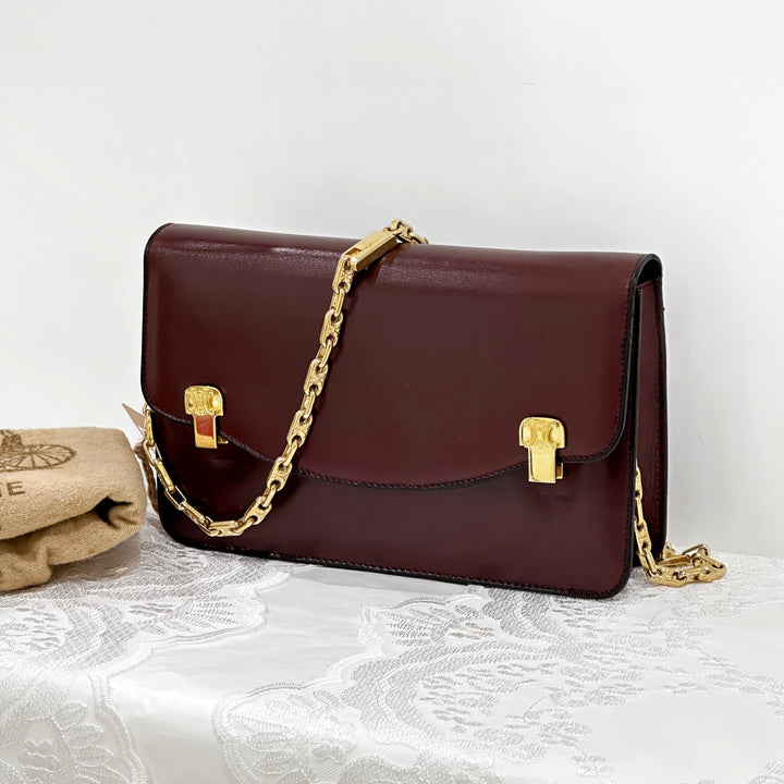Celine vintage box chain bag