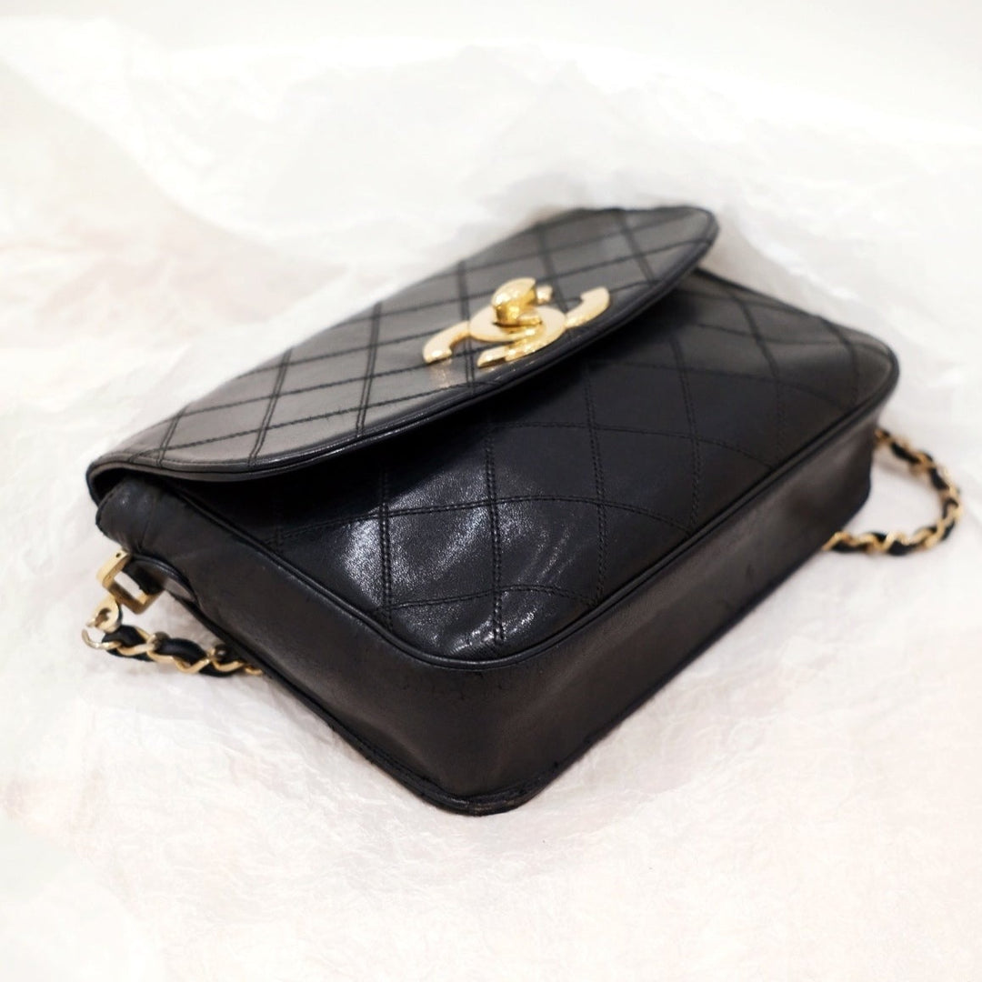 Chanel vintage XL CC mini flap bag
