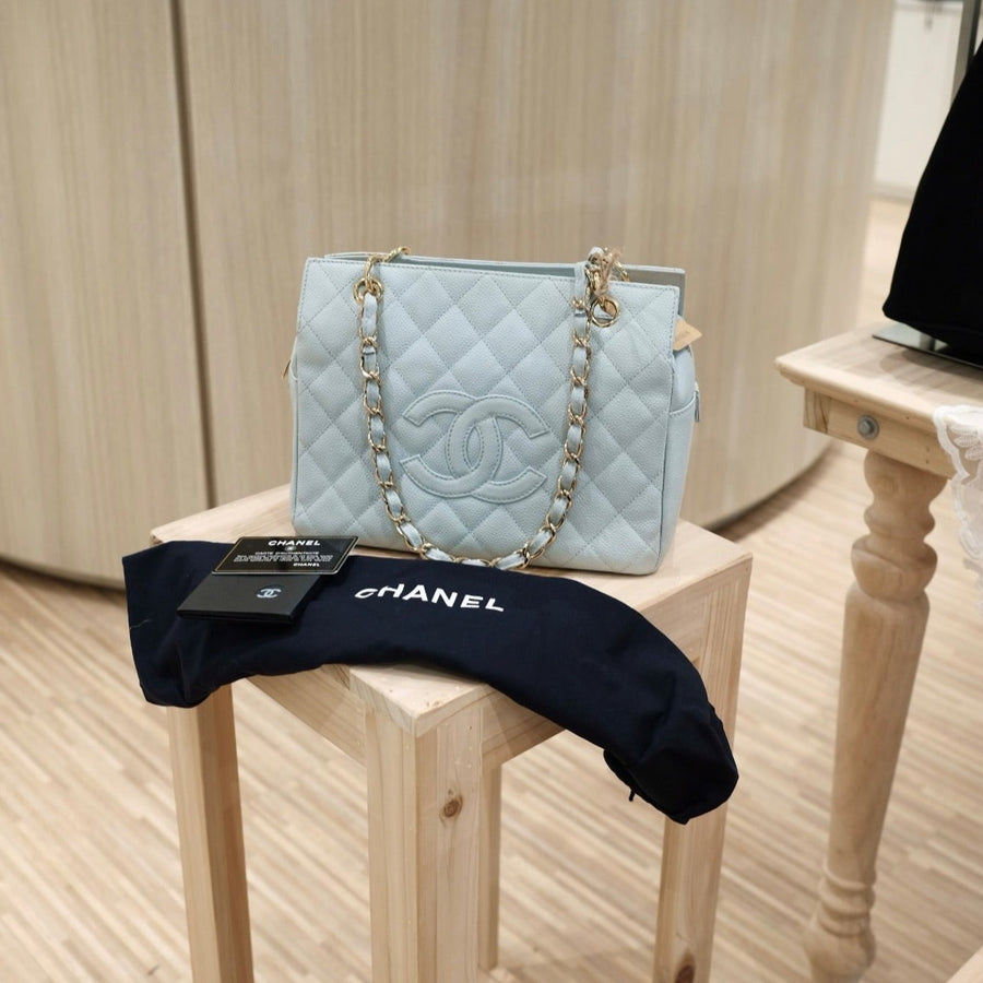 Chanel GST caviar leather tote bag
