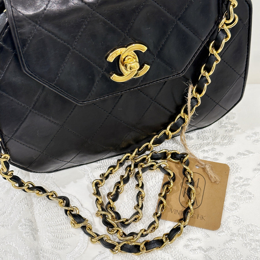 Chanel vintage octagonal quilted chain bag