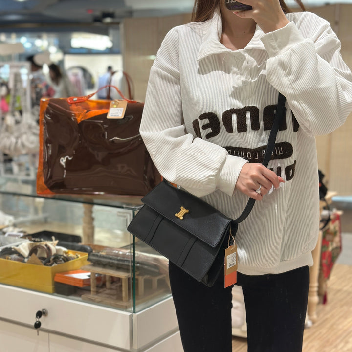 Celine vintage triomphe two way bag