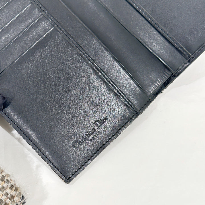 Dior Saddle Trotter Bi-fold Wallet Black