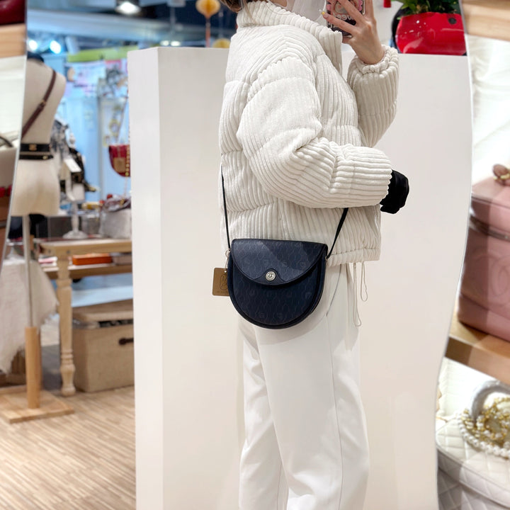 Dior monogram halfmoon bag