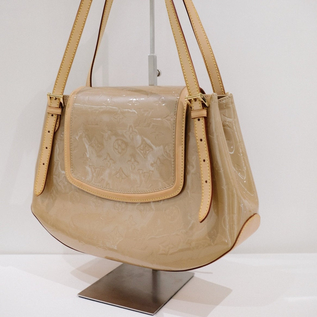 Lv vintage patent leather shoulder bag