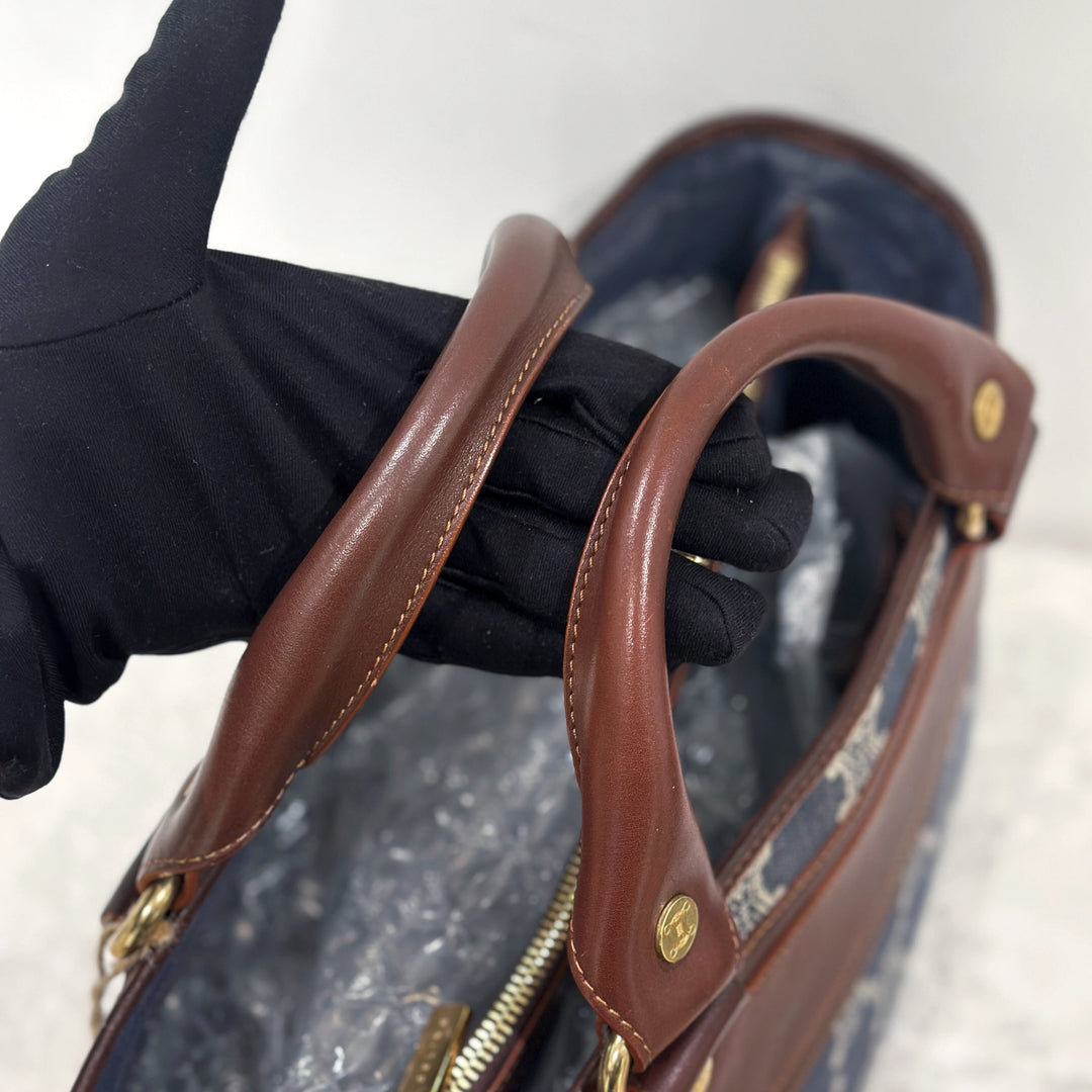 Celine vintage denim macadam boogie handbag
