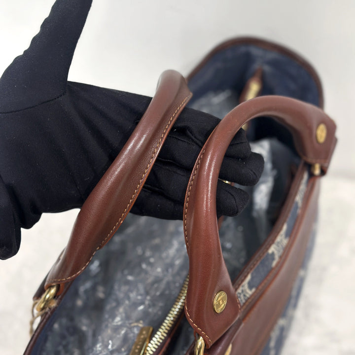 Celine vintage denim macadam boogie handbag