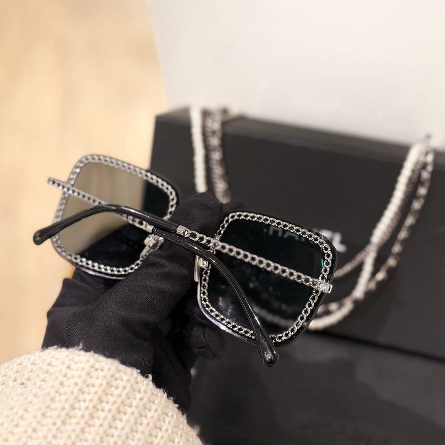 Chanel sunglasses with chains