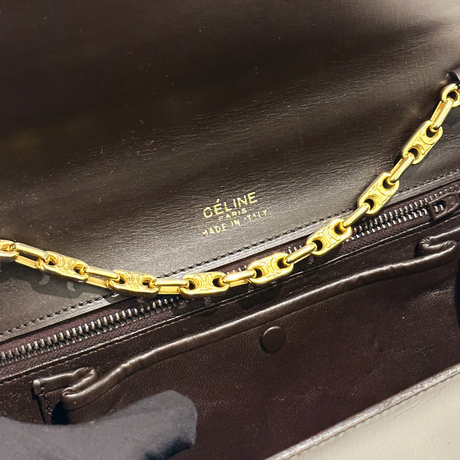 Celine vintage box chain bag