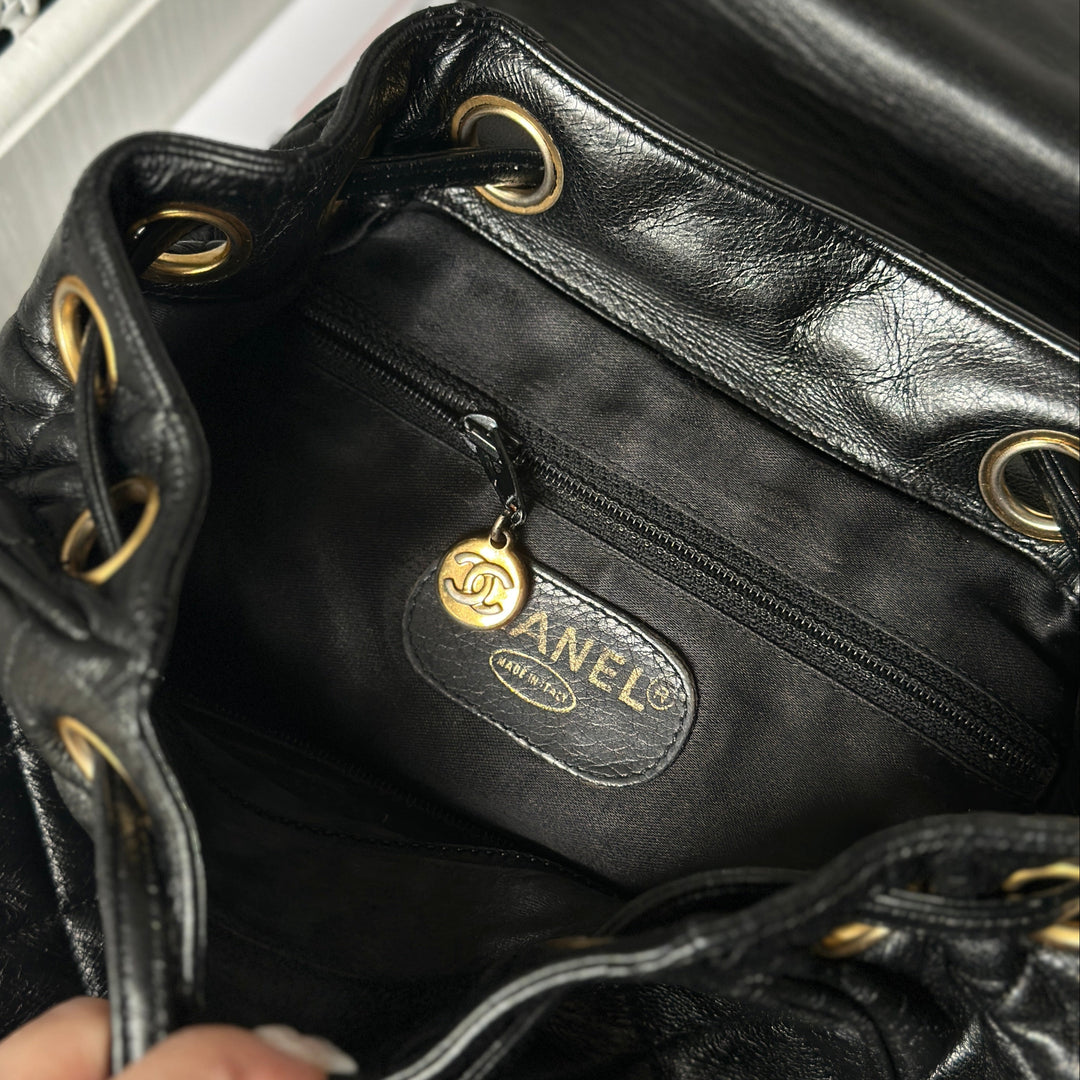 Chanel vintage CC mini backpack