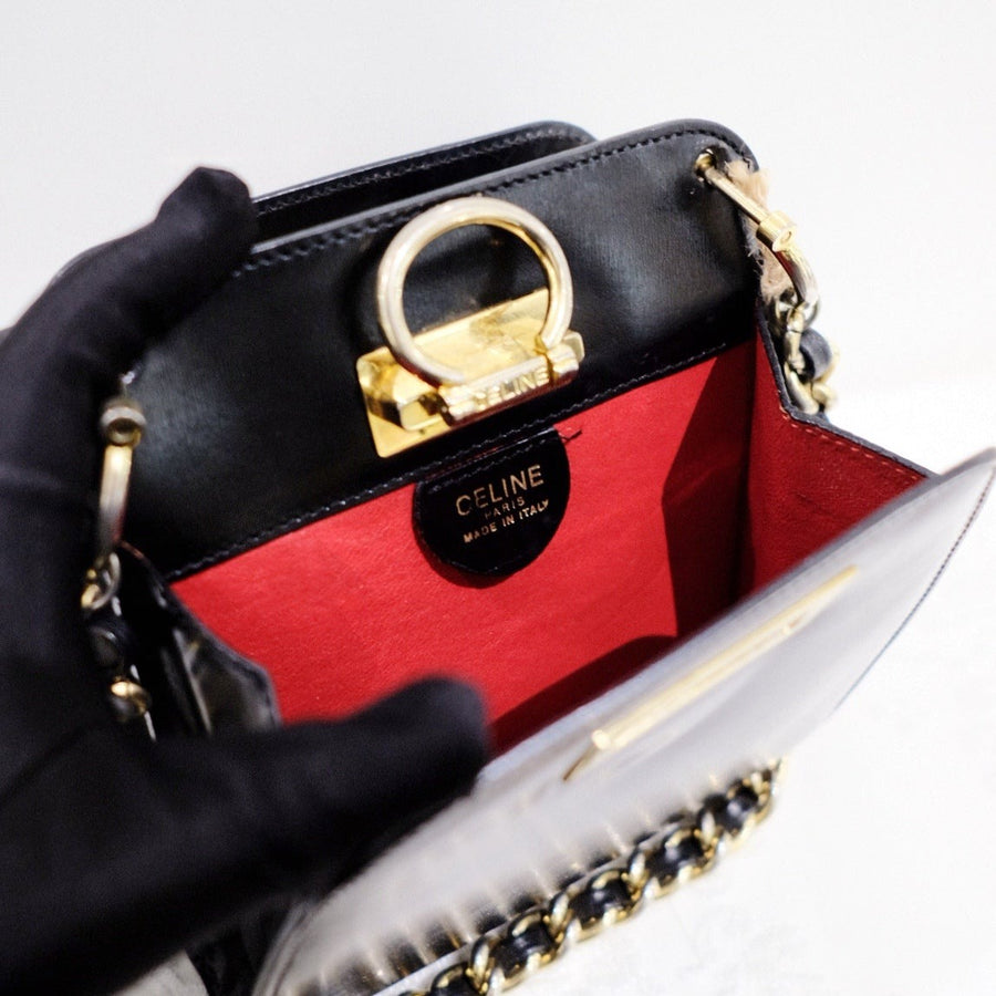 Celine vintage mini chain bag