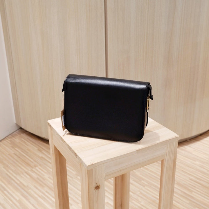Celine vintage medium triomphe box shoulder bag