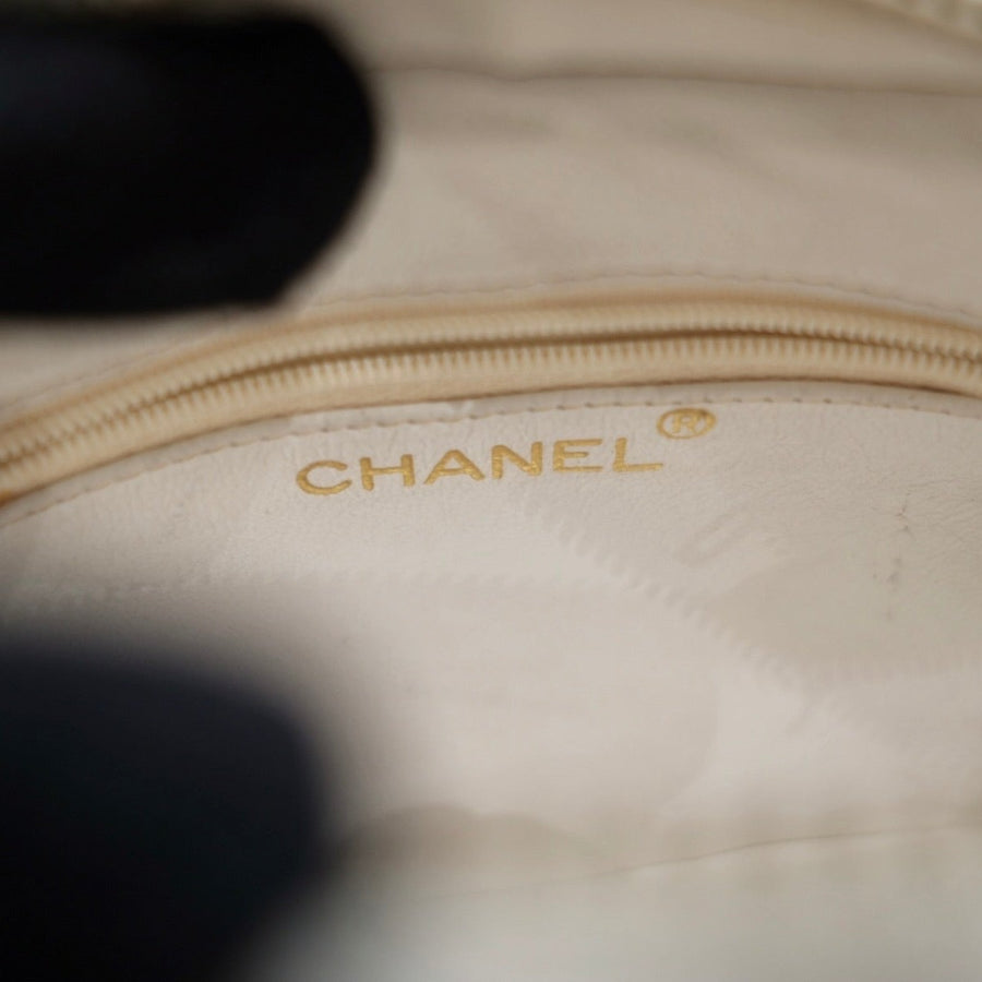 Chanel vintage CC camera crossbody bag with tassel