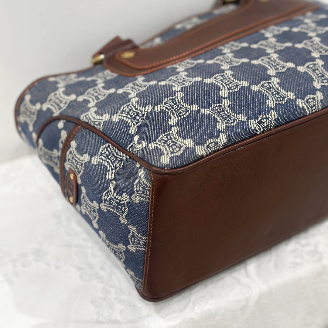 Celine vintage denim macadam boogie handbag